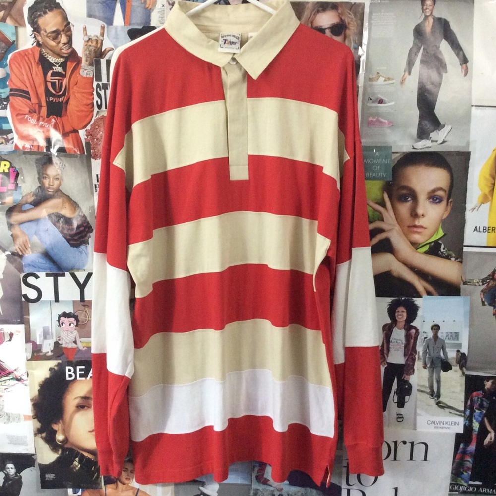 90s colorblock shirt